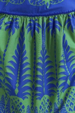 Farm Rio Blue Pineapple Love Organic Cotton Maxi Dress -Farm Rio Dress Shop 309303 05