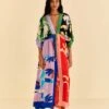 Farm Rio Brasil Bahia Scarves Midi Dress 1 Farm Rio Brasil Bahia Scarves Midi Dress -Farm Rio Dress Shop 309309 01