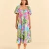 Farm Rio Beach Vibe Midi Dress -Farm Rio Dress Shop 309318 01