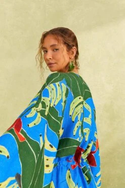 Farm Rio Blue Banana Leaves Romper 10 Farm Rio Blue Banana Leaves Romper -Farm Rio Dress Shop 309327 02