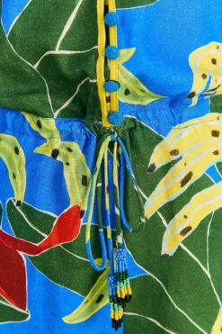 Farm Rio Blue Banana Leaves Romper 12 Farm Rio Blue Banana Leaves Romper -Farm Rio Dress Shop 309327 05