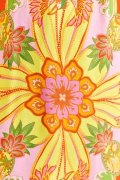 Farm Rio Beach Toucans Scarf Lenzing™ Ecovero™ Viscose Mini Dress -Farm Rio Dress Shop 309339 05