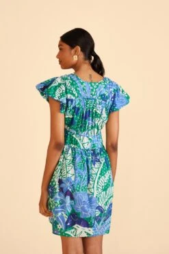 Farm Rio Green Jungle Panther Mini Dress -Farm Rio Dress Shop 309352 04