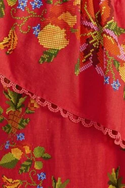 Farm Rio Red Tropical Romance Mini Dress 12 Farm Rio Red Tropical Romance Mini Dress -Farm Rio Dress Shop 309368 05