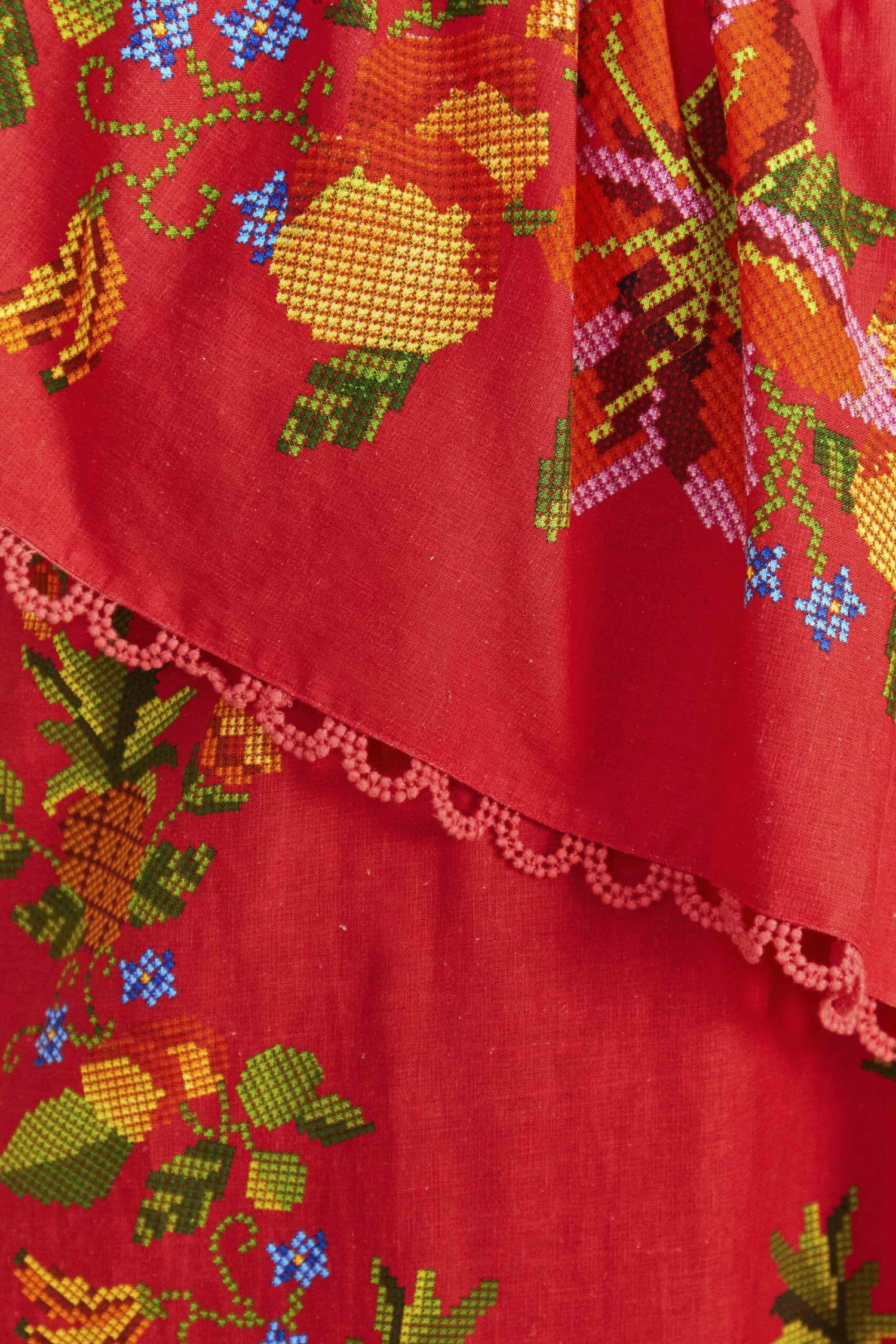 Farm Rio Red Tropical Romance Mini Dress 7 Farm Rio Red Tropical Romance Mini Dress - Image 5