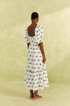 Farm Rio Cross Stitch Coconut Embroidered Midi Dress 11 Farm Rio Cross Stitch Coconut Embroidered Midi Dress -Farm Rio Dress Shop 309371 04