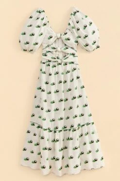 Farm Rio Cross Stitch Coconut Embroidered Midi Dress 13 Farm Rio Cross Stitch Coconut Embroidered Midi Dress -Farm Rio Dress Shop 309371 06