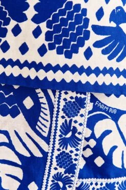 Farm Rio Navy Blue Jungle Scarf Mini Skirt -Farm Rio Dress Shop 309382 05