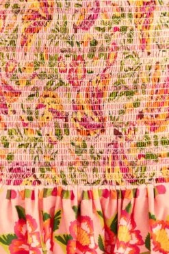 Farm Rio Pink Painted Bananas Smocked Mini Skirt 12 Farm Rio Pink Painted Bananas Smocked Mini Skirt -Farm Rio Dress Shop 309383 05
