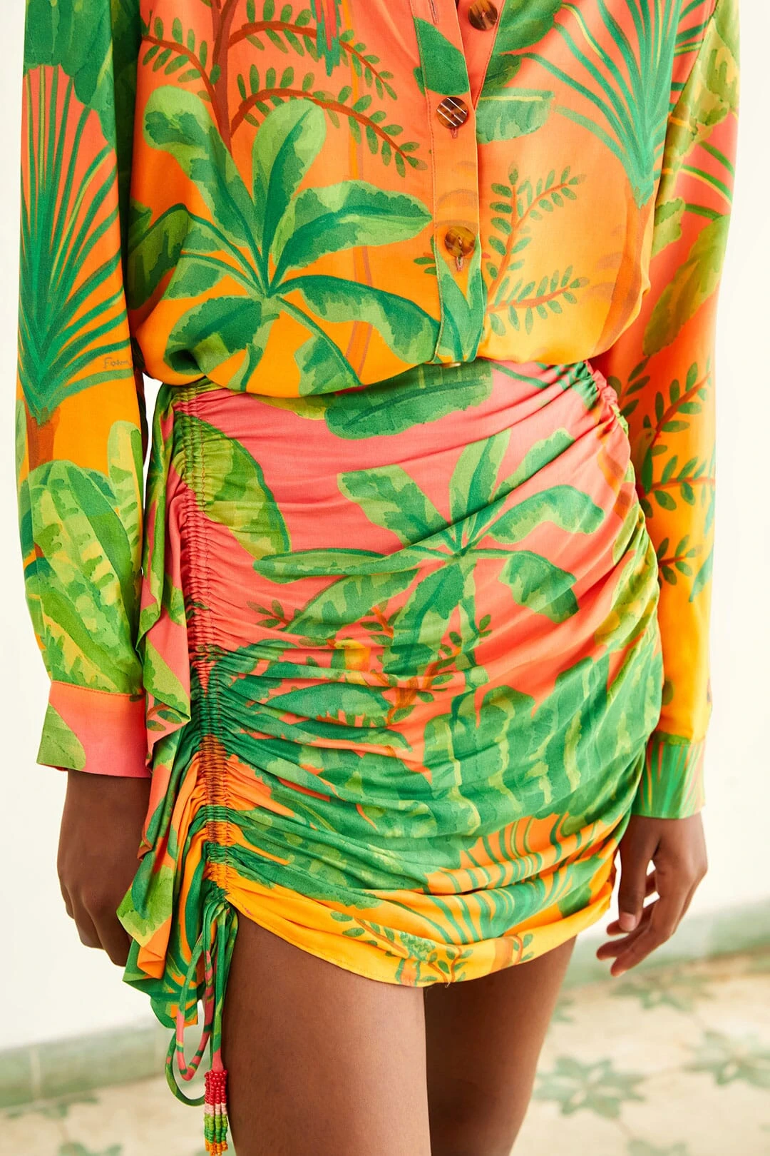 Farm Rio Sunrise Scenario Lenzing™ Ecovero™ Viscose Mini Skirt 4 Farm Rio Sunrise Scenario Lenzing™ Ecovero™ Viscose Mini Skirt - Image 2