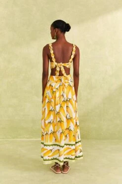 Farm Rio Off-White Peppers Maxi Skirt -Farm Rio Dress Shop 309400 04