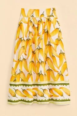 Farm Rio Off-White Peppers Maxi Skirt -Farm Rio Dress Shop 309400 06