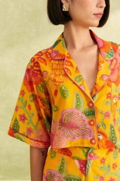 Farm Rio Yellow Macaw Bloom Shirt -Farm Rio Dress Shop 309403 03 f762bb33 98dc 41f2 a922 b18d80dbac55