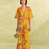 Farm Rio Yellow Macaw Bloom Pants 2 Farm Rio Yellow Macaw Bloom Pants -Farm Rio Dress Shop 309404 01