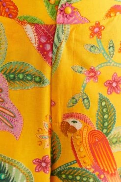 Farm Rio Yellow Macaw Bloom Pants -Farm Rio Dress Shop 309404 05