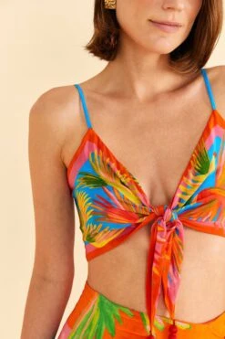 Farm Rio Painted Birds Scarf Top -Farm Rio Dress Shop 309406 03