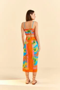 Farm Rio Painted Birds Scarf Top -Farm Rio Dress Shop 309406 04