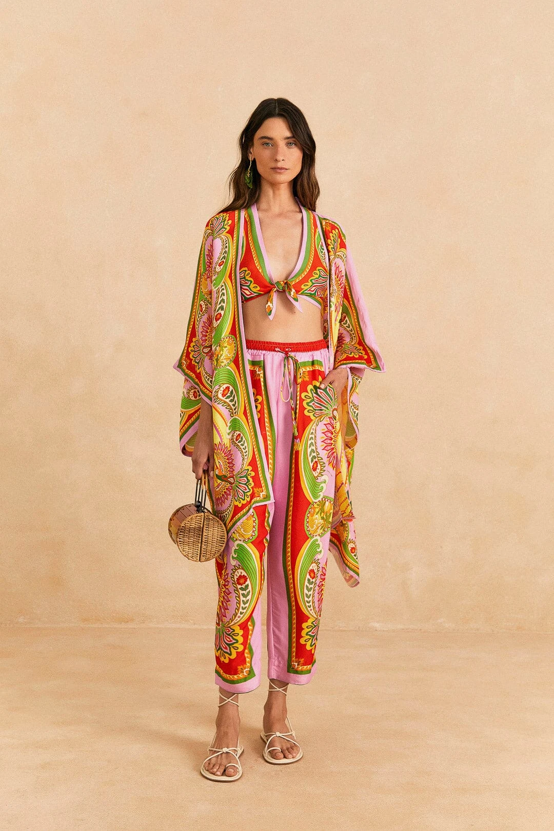 Farm Rio Beach Toucans Scarf Lenzing™ Ecovero™ Viscose Pants 3 Farm Rio Beach Toucans Scarf Lenzing™ Ecovero™ Viscose Pants