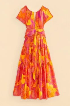 Farm Rio Summer Garden Ombre Lenzing™ Ecovero™ Viscose Maxi Dress -Farm Rio Dress Shop 309451 06