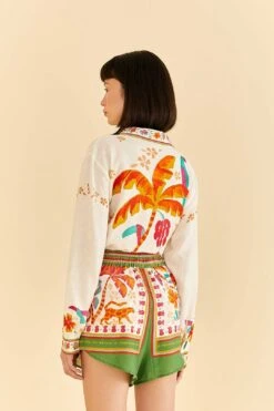 Farm Rio Green Tropical Life Shorts -Farm Rio Dress Shop 309466 03