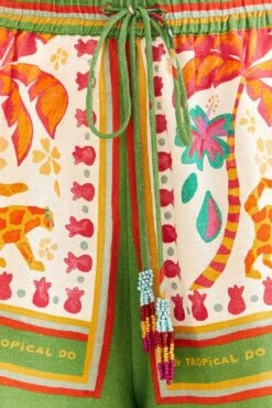 Farm Rio Green Tropical Life Shorts -Farm Rio Dress Shop 309466 04