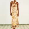 Farm Rio Sand Jungle Chic Midi Dress -Farm Rio Dress Shop 309501 01