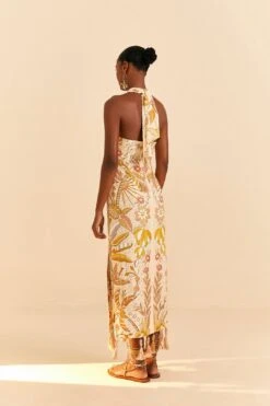 Farm Rio Sand Jungle Chic Midi Dress -Farm Rio Dress Shop 309501 03