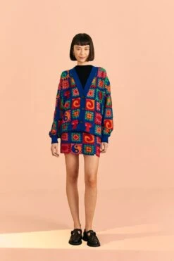 Farm Rio Crochet Icons Sweater Skirt 10 Farm Rio Crochet Icons Sweater Skirt -Farm Rio Dress Shop 309564 02