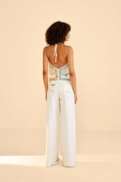 Farm Rio Embroidered Floral Twill Pants 10 Farm Rio Embroidered Floral Twill Pants -Farm Rio Dress Shop 309566 04