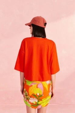 Farm Rio Red Brasil Organic Cotton T-Shirt -Farm Rio Dress Shop 309570 03