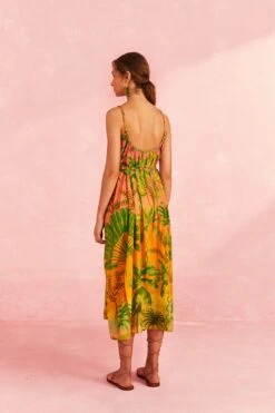 Farm Rio Sunrise Scenario Halter Dress -Farm Rio Dress Shop 309579 04