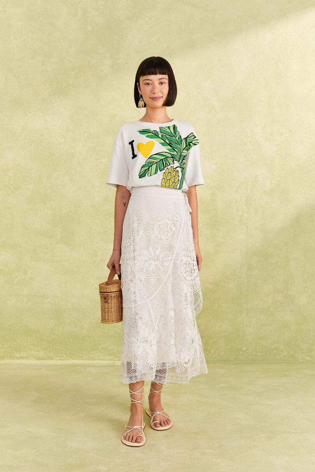 Farm Rio I Heart Bananas Organic Cotton T-Shirt 4 Farm Rio I Heart Bananas Organic Cotton T-Shirt - Image 2