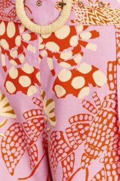 Farm Rio Pink Mixed Lobsters Shorts -Farm Rio Dress Shop 309611 05