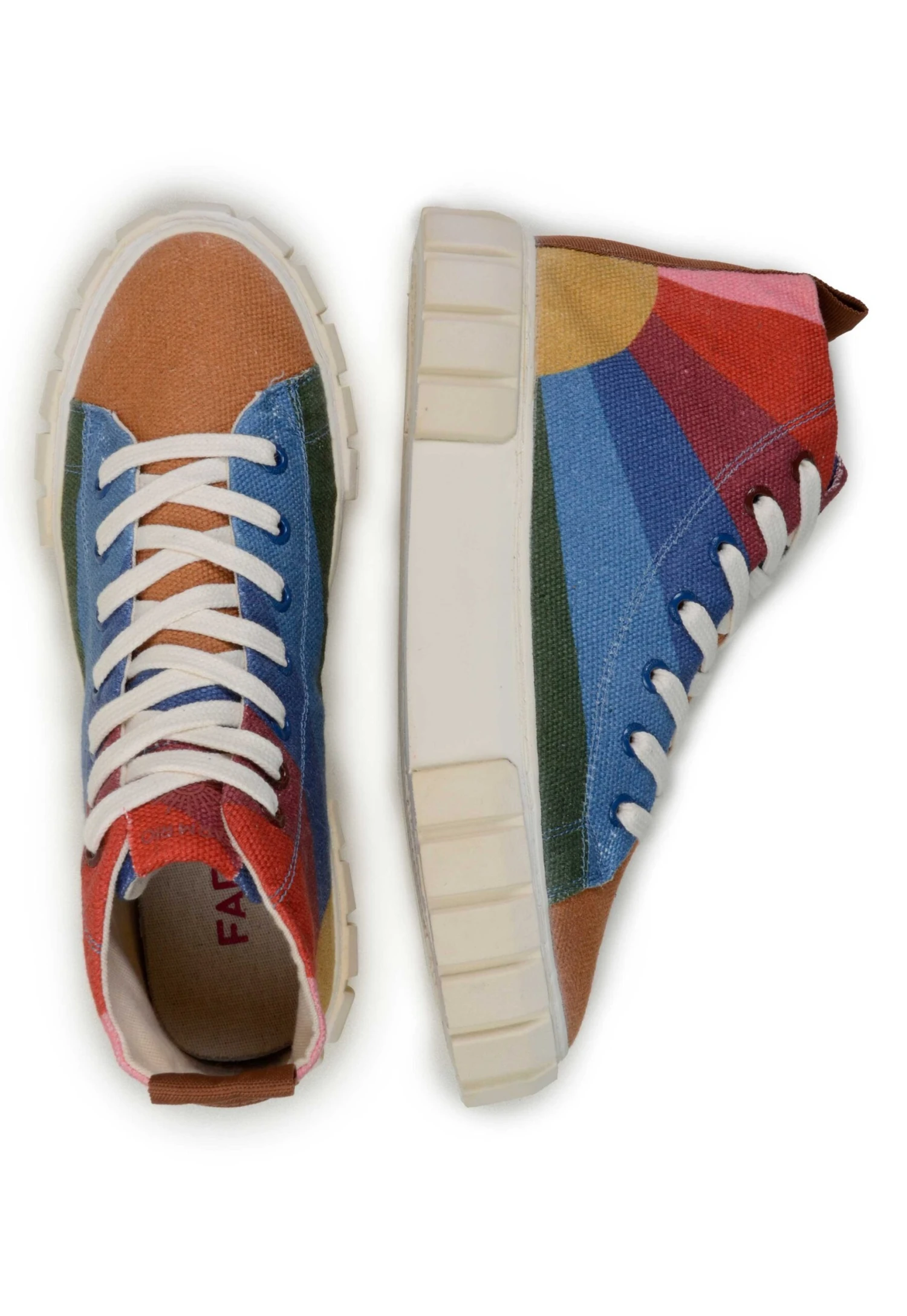 Farm Rio Rainbow Sun Flatform High Top Sneaker 5 Farm Rio Rainbow Sun Flatform High Top Sneaker - Image 3