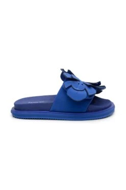 Farm Rio Blue Monstera Anatomic Slide Sandal -Farm Rio Dress Shop 309852 03