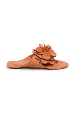 Farm Rio Caramel Flower Flat Sandal -Farm Rio Dress Shop 309859 03