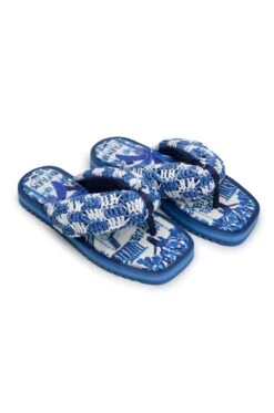 Farm Rio Sweet Rio Raffia Puffy Flip Flop