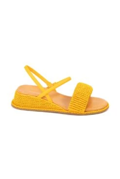 Farm Rio Yellow Wedge Espadrille Sandal 7 Farm Rio Yellow Wedge Espadrille Sandal -Farm Rio Dress Shop 309906 03