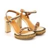 Farm Rio Beige Beaded Heel Platform Sandal -Farm Rio Dress Shop 309913 01
