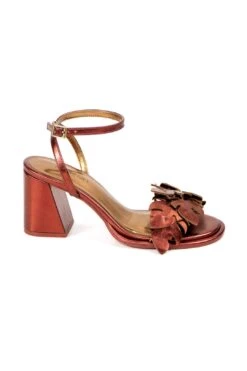 Farm Rio Marsala Monstera Mid Heel Sandal -Farm Rio Dress Shop 309918 03