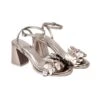 Farm Rio Silver Monstera Mid Heel Sandal 1 Farm Rio Silver Monstera Mid Heel Sandal -Farm Rio Dress Shop 309919 01