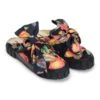 Farm Rio Black Cashew Mule Sneaker With Bow -Farm Rio Dress Shop 309931 01