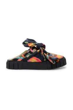 Farm Rio Black Cashew Mule Sneaker With Bow -Farm Rio Dress Shop 309931 03