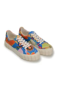 Farm Rio Blue Full Garden Flatform Sneaker