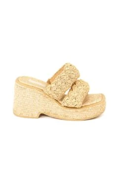 Farm Rio Natural Crochet Puffy Platform Sandal -Farm Rio Dress Shop 309965 03
