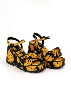 Farm Rio Caramel Bananas Knotted Platform Sandal