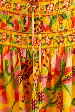 Farm Rio Yellow Fruits Paradise Mini Skirt -Farm Rio Dress Shop 310218 05
