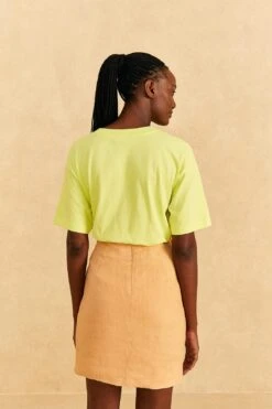 Farm Rio Beige Leaf Organic Cotton Mini Skirt 11 Farm Rio Beige Leaf Organic Cotton Mini Skirt -Farm Rio Dress Shop 310279 04