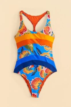 Farm Rio Dewdrop Spectrum One-Piece Swimsuit -Farm Rio Dress Shop 310534 04