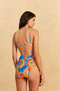 Farm Rio Dewdrop Spectrum High Waisted Bikini Bottom -Farm Rio Dress Shop 310538 03
